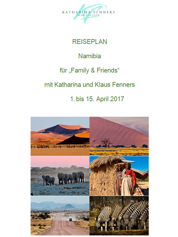 Reiseplan - Namibia - Special